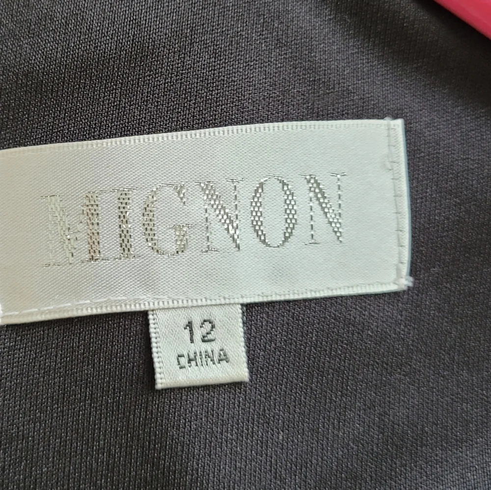 MIGNON black cocktail sheath dress vintage - Picture 8 of 12